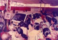 HH Swami Parijnanashram III - departure from Talmakiwadi - 1989  (Pic Courtesy Sh. Suresh Mallapur)